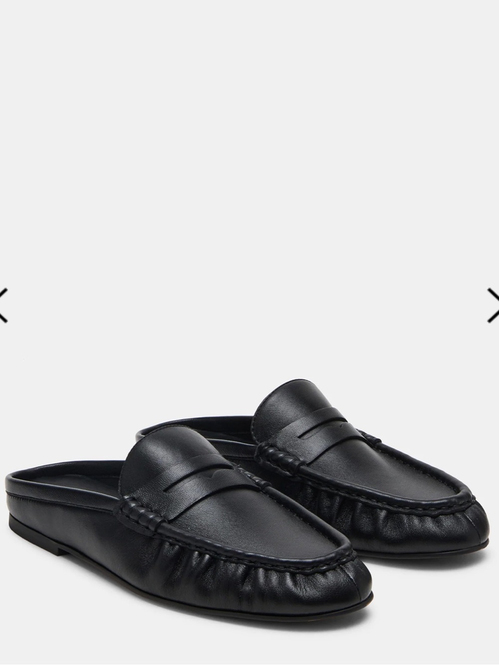 NWT Steve Madden Leather Rafe Mule in Black